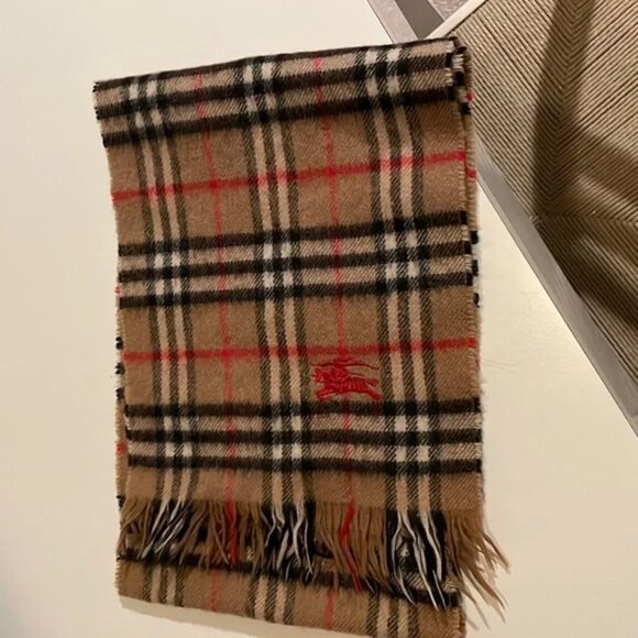 Vintage Burberry Scarf, Classic check, short length - Picture 1 of 4